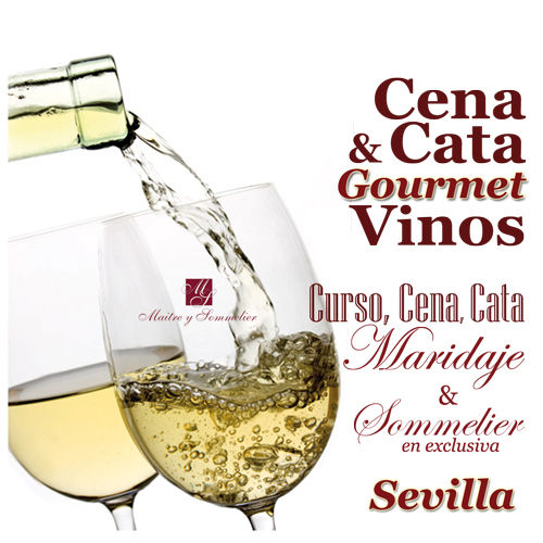Cena Maridaje en Sevilla con Curso de Cata de Vinos Gourmet y Sommelier en Exclusiva